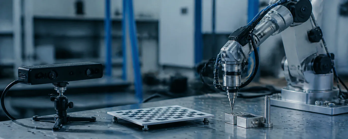 Autonomous robotic manipulator, depth camera and precision calibration setup
